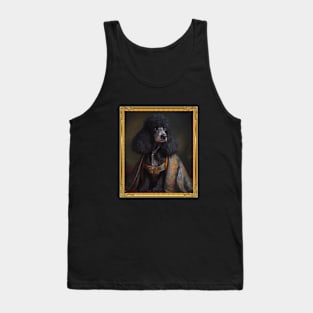 Black Poodle - French Prince  (Framed) Tank Top